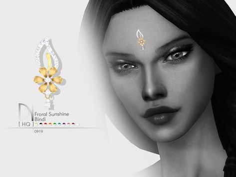 Floral Sunhine Bindi Sims 4 Piercings, Sims 4 Cas Mods, Indian Accessories, Sims 4 Cc Makeup, Sims 4 Update, Sims4 Cc, Sims 4 Cas, Sims Community, Electronic Art