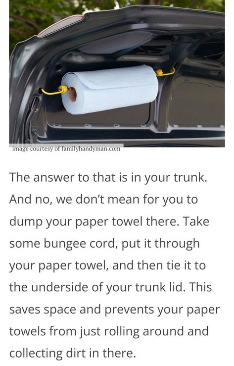 Handy paper towels in your car Car Living Hacks, Car Cleaning Tips, Adulting Hacks, Car Organization Diy, Car Life Hacks, Car Living, Car Insurance Tips, Money Saving Methods, Household Help