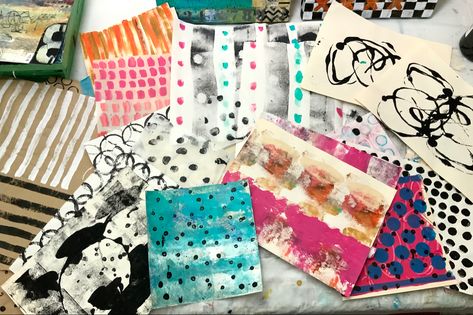 Make Collage Papers, Making Collage Papers, Painty Papers, Art Journaling Ideas, Clare Youngs, Decoupage Jewelry, Collage Fodder, Diy Collage, Collage Papers