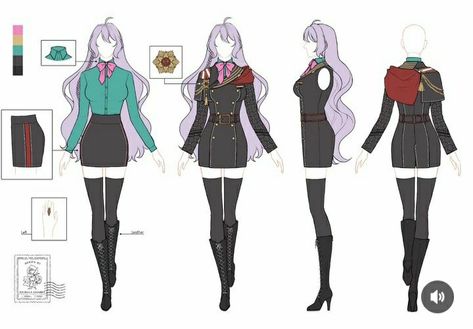 Obey Me Mc Outfits, Obey Me Outfit Mc, Obey Me Rad Uniform Mc, Rad Uniform Obey Me Female, Obey Me Oc Uniform, Obey Me Uniform Reference, Rad Uniform Obey Me, Obey Me School Uniform, Obey Me Female Uniform