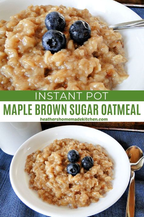 Breakfast In The Instant Pot, Oatmeal Instant Pot Recipe, Oatmeal In The Instant Pot, Rolled Oats Instant Pot, Insta Pot Oatmeal Rolled Oats, Oatmeal Recipes Instant Pot, Oatmeal In Instapot, Instant Pot Oatmeal Rolled Oats, Instapot Oatmeal Apple Cinnamon