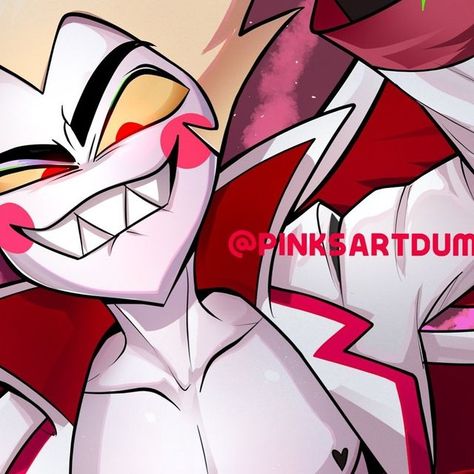 Pink on Instagram: "Sexy Lucifer to add to vox and alastor!! I only have Valentino left hehe. OH maybe I could do Adam hmmm 

-
#lucifermorningstar #hazbinhotel #hazbin #hazbinhotellucifer♥︎ #hazbinhotelfanart #fanart #fanart" Vox X Alastor X Lucifer, Lucifer X Vox Hazbin Hotel, Alastor And Lucifer Fanart, Vox X Lucifer, Lucifer Morningstar Fanart, Lucifer Duck, Chibi Lucifer Hazbin, Lucifer Hazbin Hotel Fanart, Valentino Hazbin Hotel Fanart