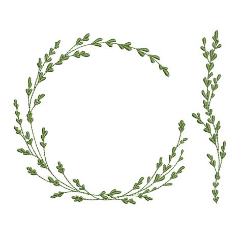 Flower Machine Embroidery Designs, Clover Flower, Baby Embroidery, Frame Border, Greenery Wreath, Laurel Wreath, Lavender Flowers, Summer Flowers, Machine Embroidery Design