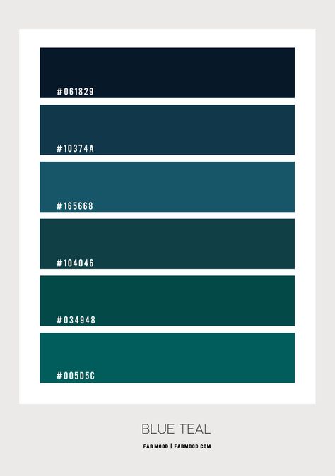 Blue Teal Colour Scheme – Colour Palette #105 1 - Fab Mood | Wedding Colours, Wedding Themes, Wedding colour palettes Dark Teal Green Color Palette, Petrol Colour Palette, Petrol Color Palette, Dark Blue Green Aesthetic, Teal Complimentary Colors, Winter Bookstagram, Teal Blue Aesthetic, Lake Color Palette, Dark Teal Aesthetic