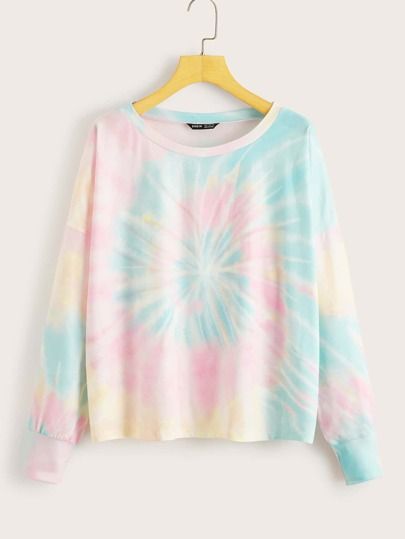 Black Leggings Outfit, Designer Sweatshirts, Dye Sweatshirt, Girls Tie, Rainbow Tie, Tie Dye Long Sleeve, Tie Dye Sweatshirt, Tie And Dye, Girl Sweatshirts