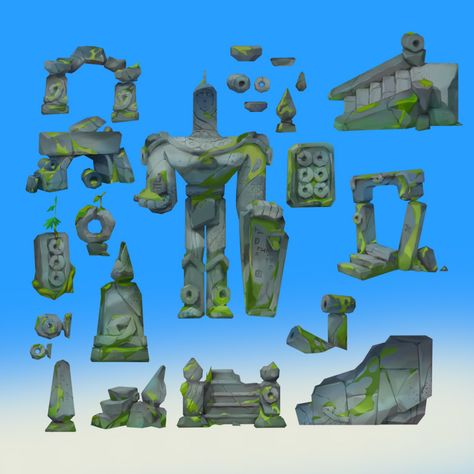 Game Dungeon Concept Art, Environment Game Art, Temple Environment Concept Art, Celtic Concept Art, Aztec Environment Concept Art, Game Environment Concept Art Landscapes, Aztec Concept Art, Game Props Concept Art, Stylized Environment Concept Art