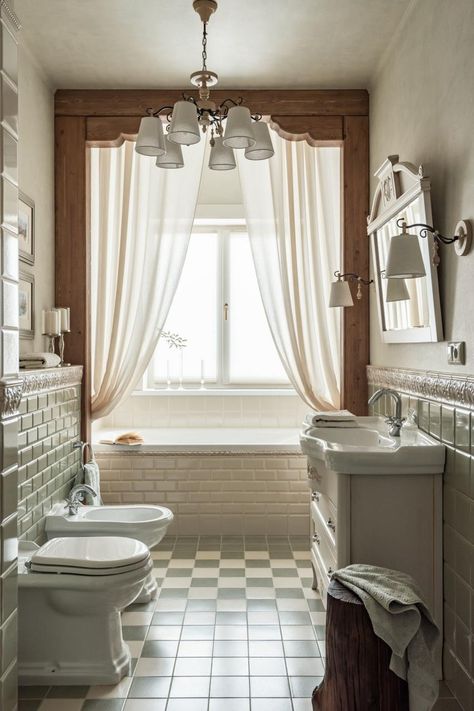 French Country Bathroom, Shabby Chic Bathroom, Chic Bathrooms, Bathroom Inspiration Decor, Eclectic Home, Beautiful Bathrooms, House Inspo, Dream Home Design, Bathroom Makeover