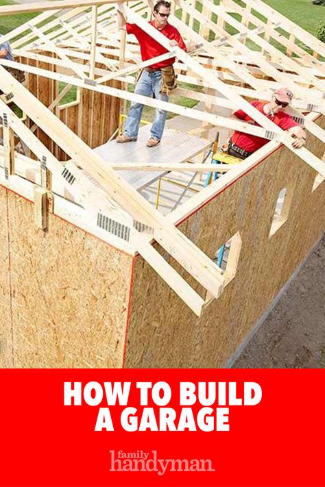 Diy Garage Build Plans, How To Build A Garage On A Budget, Garage Framing Plans, Diy Garage Building, Diy 2 Car Garage Build, Building A Garage On A Budget, How To Build A Garage, Cheap Garage Build, Diy Garage Build