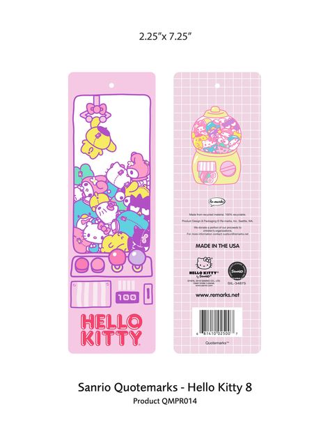 Re-marks - Sanrio_PC_QM_01 - Page 13 Cute Bookmark Printable, Book Mark Templates, Sanrio Bookmark Printable, Sanrio Bookmark, Sanrio Packaging, Art Book Marks, Hello Kitty Bookmark, Sanrio Printables, Sanrio Crafts