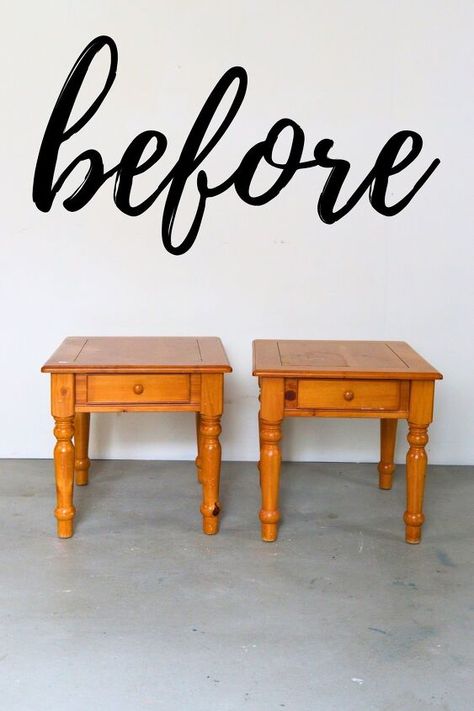 Make Over End Tables, Refinishing Oak End Tables, Painted End Tables Ideas, Refinished End Tables Ideas, Painting End Tables Ideas, Painting End Tables, Chalk Painted End Tables, Sofa Table Redo, Side Table Redo