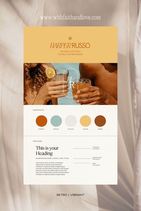 Yellow Vibrant Beverage Brand Board | Made in Canva by With Faith & Love branddesigner #brandingmanagement #designer. Love Branding, Logo Design Clothing, Brand Board Template, Love Icon, Coffee Shop Logo, Logos Ideas, Faith Love, Branding Mood Board, Brand Color Palette