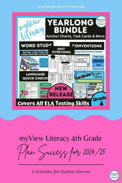 Plan ahead with myView Literacy Activities for 4th Grade including PDF & Free resources. Teaching triumphs start with smart planning! Third Grade Literacy Activities, Myview Literacy, 5th Grade Activities, Teaching Teachers, Busy Teacher, Creative Teaching, Grade 4, Elementary Education, Time Saving