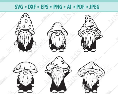 Gnome Svg Mushroom Gnome Svg Funny Gnome SVG Mushroom Hat - Etsy Gnomes Drawing Sketch, Gnome Hat Drawing, Gnome With Mushroom Hat, Gnome Mushroom Drawing, Gnome Mushroom Painting, Gnome Tattoo Small Simple, Mushroom And Gnome Tattoo, Gnome Mushroom Tattoo, Cute Gnome Drawing Simple