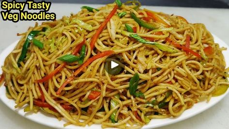 Veg Chowmein, Veg Noodles, Rose Coloring, Rose Coloring Pages, Tasty Recipes Videos, Tasty Recipes, Breakfast Recipes Easy, Recipes Easy, Food Videos