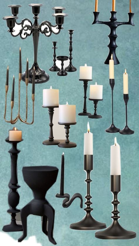 black candlesticks Black Candlesticks, New Homes, Black