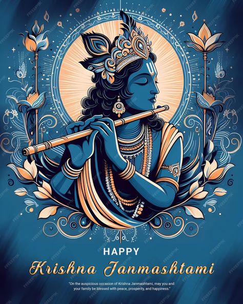 Premium PSD | Happy Krishna Janmashtami celebration Indian festival social media post banner poster Janmashtami Celebration, Happy Krishna Janmashtami, Happy Krishna, Indian Festival, Krishna Janmashtami, Indian Festivals, Media Post, Social Media Post, Krishna