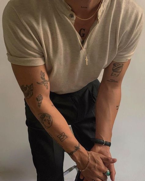 Practice Makes Perfect, Tattoo Inspo, Small Tattoos, Old Money, Tattoos For Guys, Men Fashion, Moda Masculina, Piercings, Men's Fashion