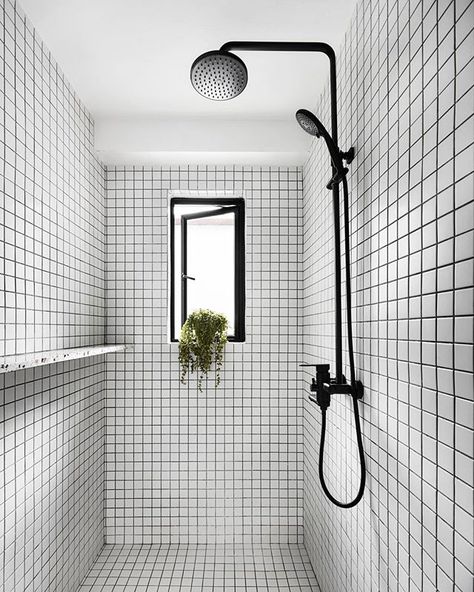 Graphic Bathroom, Hdb Kitchen, Graphic Tiles, Singapore Interior Design, Singapore Interior, Interior Design Singapore, Kitchen Interior Design, Interior Design Themes, Black And White Tiles