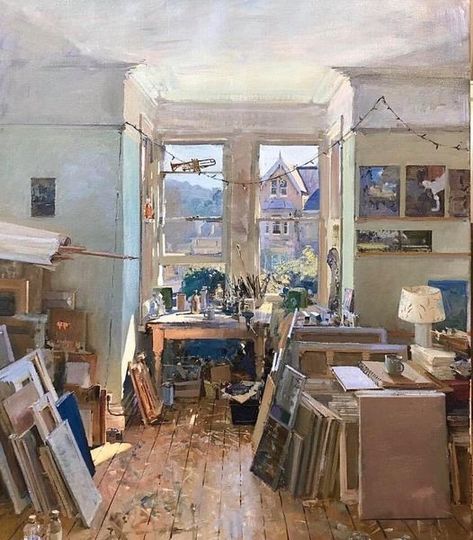 Peter Brown, Interior Paintings, Jig Saw, Brown Painting, Artistic Space, Brown Art, City Landscape, Morning Sun, Landscape Artist