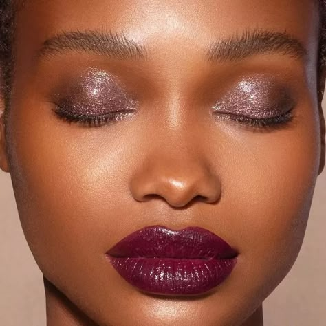 Berry Makeup, Maroon Lipstick, Burgundy Makeup, Burgundy Lips, Burgundy Lipstick, Plum Lipstick, Mekap Mata, Danessa Myricks, Berry Lips