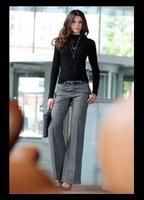 Business Casual Outfits For Work, Mode Casual, Casual Work Outfits, Looks Chic, Grey Pants, Work Outfits Women, 가을 패션, Professional Outfits, Business Casual Outfits