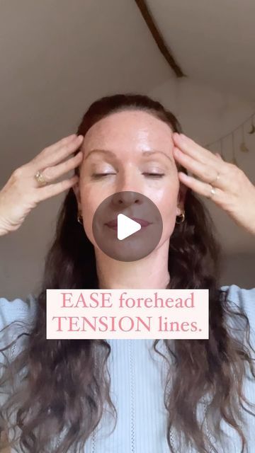 Forehead Headache, Forehead Massage, Relaxation Exercises, Release Tension, Yoga Wellness, Head Massage, Face Yoga, Face Massage, Muscle Relaxer