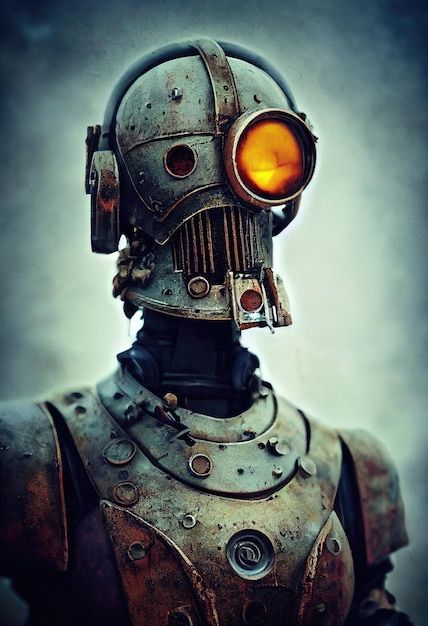 Steampunk Robot Art, Steam Punk Robot, Steampunk Android, Dieselpunk Mech, Robot Artwork, Robot Inspiration, Robots Artworks, Steampunk Robots, Sience Fiction