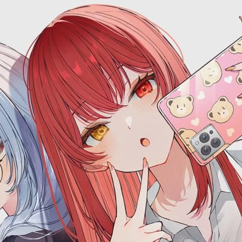 Credits - @uo_illust Matching Girl X Girl Pfp Bff, Anime Best Friend Wallpaper, Cute Anime Pfp Matching Bff, Couple Bestie Pp, Bestie Anime Pfp, 2 Bff Anime, Pfp For 2 Besties, Ppcp Bestie, Pp Couple Best Friend Anime