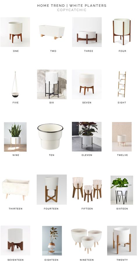 Home Trends | our favorite modern white minimalist white plant pots and planters from copycatchic luxe living for less budget home decor and design looks for less White Plant Pots, Minimalist Dekor, Diy Lamps, Diy Home Decor For Apartments, Tanaman Indoor, Budget Home Decor, Plants Pots, نباتات منزلية, Pots And Planters