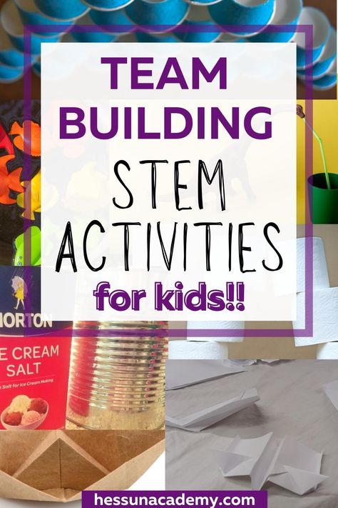 Team Stem Challenges, Diversity Stem Activities, Getting To Know You Stem Activities, Jenga Stem Activities, Activities For Gifted Students, Team Building Art Activities, Group Stem Challenges, Steam Team Building Activities, Team Building For Students