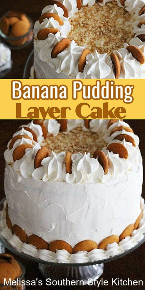 Pudding Layer Cake, Lime Bundt Cake Recipe, Banana Pudding Cake Recipe, Lime Bundt Cake, Pudding Cake Recipe, Pudding Banana, Southern Style Kitchen, Easy Banana Pudding, Southern Banana Pudding