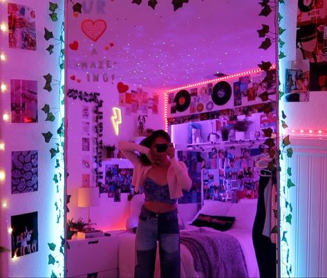 room inspiration, tiktok room inspiration, room transformation, aesthetic room Aesthetic Tiktok Room Ideas, Bedroom Ideas Tiktok Aesthetic, Room Transformation Aesthetic, Diy Aesthetic Room Decor Tiktok, Tiktok 2020 Room Aesthetic, Led Lights Bedroom Aesthetic Tiktok, Transformation Aesthetic, Aesthetic Tiktok Room, Tiktok Room Aesthetic