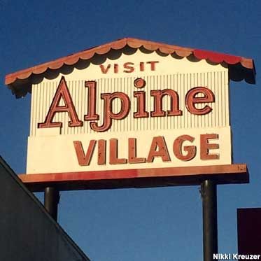 Alpine Village Torrance, California Alpine Village is where you'll find German-themed restaurants, butcher shops, and a wedding chapel. Rv Redo, Torrance California, Redondo Beach California, Themed Restaurant, American Dance, La Eats, Ca History, Vintage History, Alpine Village