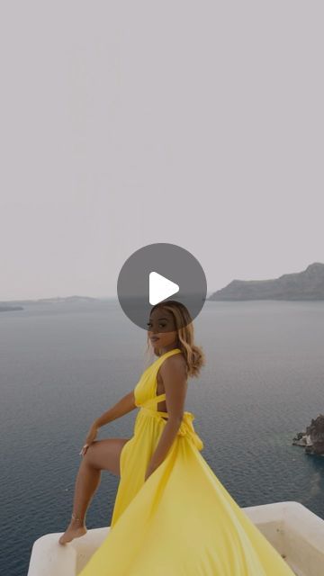 SANTORINI FLYING DRESS (Santorini Photographer) on Instagram: "ℭ𝔞𝔱𝔠𝔥 𝔱𝔥𝔦𝔰 𝔳𝔦𝔟𝔢 𝔦𝔣 𝔶𝔬𝔲 𝔠𝔞𝔫 🌼🌟" Santorini Flying Dress, Santorini Photographer, Flying Dress, Yellow Dress, Santorini, Canning, Photographer, Yellow, On Instagram