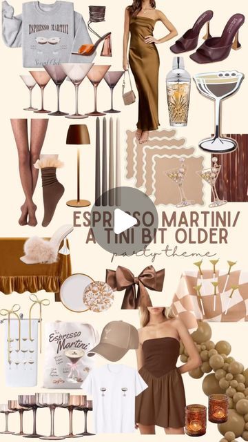 The VB Picnic Co.✨PARTY INSPO🪩 on Instagram: "A TINI BIT OLDER ☕️🤍🍸 espresso martini themed party 💫 you pick the party theme we make the inspo board… what theme should we do next?!?? you can shop all these items in our amazon storefront ☺️☕️🍸  #espresso #atinibitolder #espressomartini #sabrinacarpenter #espressomartiniparty #partytheme #pleasepleaseplease #tinibitolder #birthdaypartytheme #bday #partythemeideas #30thbday #21stbday #25thbday #martiniparty" 23 Theme Birthday Party, Tini Bit Older 30th, Espresso Themed Party, A Tiny Bit Older Espresso, Expresso Martini Theme Party, Tini Bit Older Espresso Martini Party, 28 Birthday Party Themes, Espresso Tini Bit Older Cake, 28th Birthday Party Theme