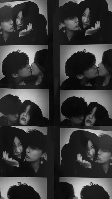 Dp For Couples Kissing, Fotbar Kiss Couple, Couple Dp Kiss, Rp Couple Dp, Dp For Couples, Couple Dp Korean, Back Hug Couple, Ulzzang Couple Kiss, Korean Couple Kiss