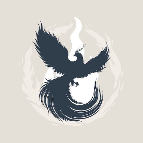 Phoenix Svg Free, Phoenix Graphic Design, Phoenix Silhouette, Phoenix Mythology, Phoenix Vector, Blacklight Party, Phoenix Design, Phoenix Art, Bird Logos