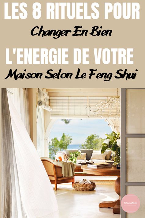 8 rituels faciles pour changer (en BIEN) l'énergie de notre maison selon le Feng Shui Connaissez-vous le Feng Shui ? Cette méthode de la sagesse ancestrale peut vous aider à transformer votre maison avec des gestes très simples. Au fil des ans, des rituels ont été pratiqués dans toutes les cultures pour améliorer l'énergie des espaces. Autrefois, l'être humain était davantage lié à la nature et à ses cycles. Salon Feng Shui, Couleur Feng Shui, Feng Shui