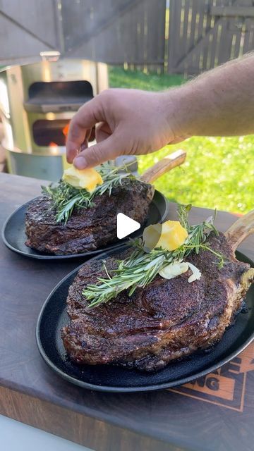 Derek Wolf on Instagram: "The Best Tomahawk Steak Recipe 🥩🌿🔥  How do you like your steak?" Tom Hawk Steak, Toma Hawk Steak Recipe, Steak Recipes Videos, Tomahawk Steak Recipe Grill, Steak Tomahawk, New York Steak Recipe, Steaks On The Grill, Tomahawk Steak Recipe, Steak Grill