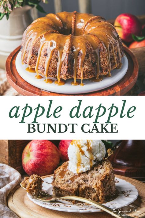 Old Fashioned Apple Dapple Cake, Apple Cake In Bundt Pan, Apple Butter Bundt Cake Recipe, Caramel Apple Bundt Cake Recipes, Fresh Apple Cupcakes, Autumn Apple Cake Recipes, Apple Bunt Cakes Recipe, Apple Bundt Cake With Caramel Sauce, Fresh Apple Bundt Cake Recipes