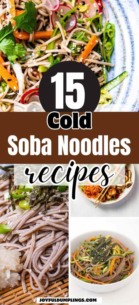 soba noodle recipes cold Soba Noodle Recipes, Cold Soba Noodle Recipe, Soba Recipes, Healthy Soba Noodles, Soba Noodle Recipe, Cold Noodles Recipes, Bistro Box, Soba Salad, Yaki Soba