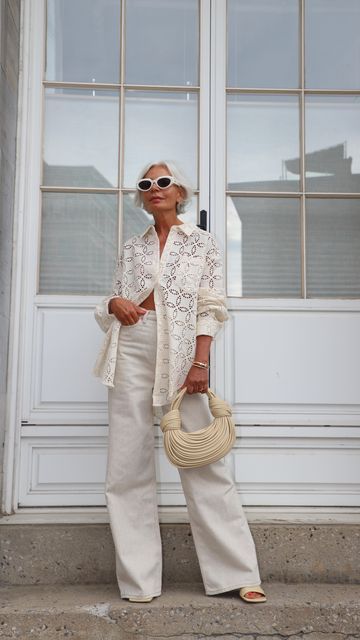 Grece Ghanem on Instagram: "All white 🍦" Greece Ghanem, Grece Ghanem Style, Grace Ghanem, All White Outfit Summer, Grece Ghanem, White Summer Outfits, Greece Outfit, Mom Aesthetic, Color Combinations For Clothes