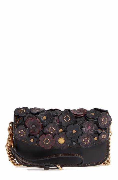 Tea Rose Color, Purple Tea, Coach 1941, Rose Applique, Spring Bags, Crossbody Bag Black, Tea Rose, Clutch Pouch, Crossbody Clutch