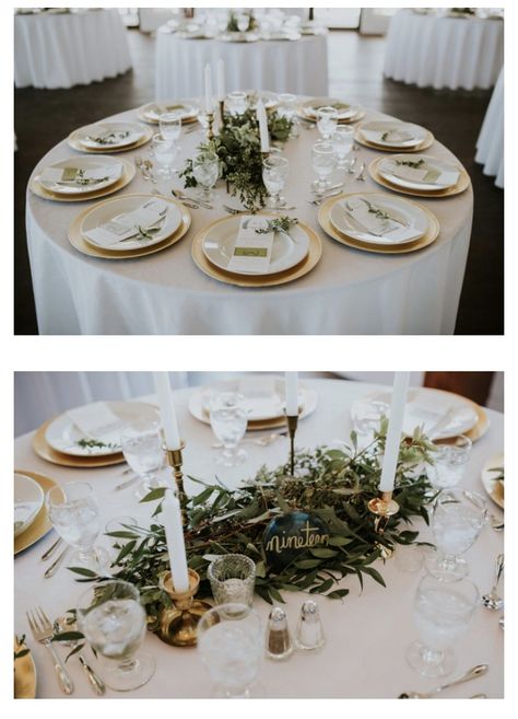 Circle Table Settings Wedding, Gold Chargers, Circle Table, Table Layout, 2025 Wedding, Circular Table, Table Set Up, Wedding Table Settings, Christmas 2024