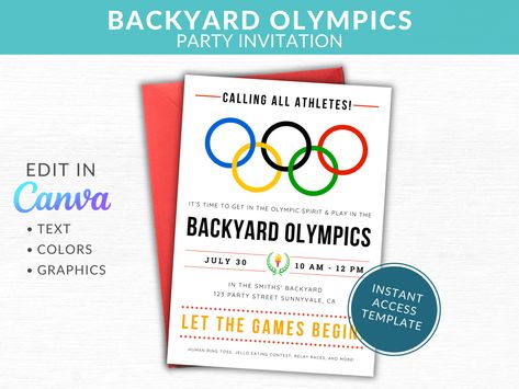 How to host your own Olympic backyard games + all the printables you need! - The Many Little Joys Ra Training, Olympic Party, 38th Birthday, Relay Races, Gift Bag Ideas, Let The Games Begin, Set Up Ideas, Ring Toss, Lds Primary