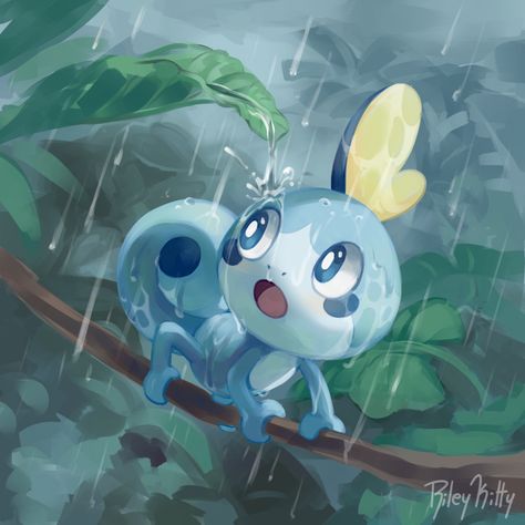 Pokemon Painting, Caught In The Rain, Pokemon Starters, Pokemon Images, Pokemon Eevee, Cute Pokemon Wallpaper, Pokemon Drawings, All Pokemon, Pokemon Fan Art