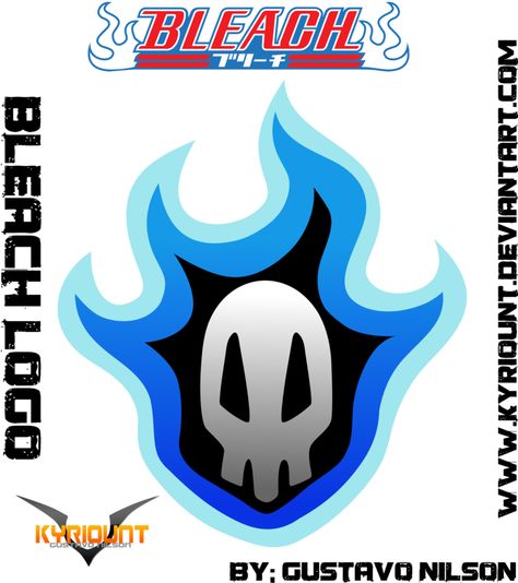 Bleach Logo 01 - By Gustavo Nilson by Kyriount Bleach Anime Logo, Bleach Logo Wallpaper, Hollow Mask Ichigo, Bleach Title Logo, Anime Skull, Bleach Logo, Lineart Color, Arrancar Ichigo, Bleach Tattoo