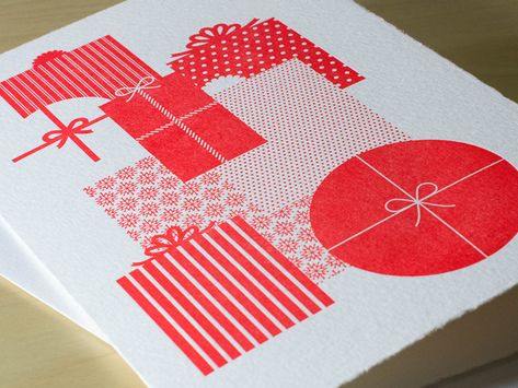 Holiday Letterpress Greeting Cards by Josh Balleza Wreath Christmas Cards, Winter Owl, Letterpress Greeting Cards, Wreath Christmas, Greeting Card Design, Typography Poster, Quote Prints, Linocut, Letterpress