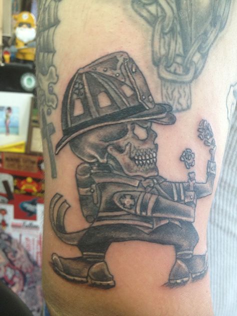 Irish fire fighter tattoo Irish Firefighter Tattoo, Firefighter Forearm Tattoo, Firefighting Tattoos, Fire Fighter Memorial Tattoos, Firefighter Sleeve Tattoos For Guys, Fighter Tattoo, Firefighter Tattoo, Fire Fighter Tattoos, Tattoo Japanese Style