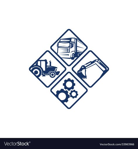 Company Branding Ideas, Mechanic Icons, Heavy Equipment Mechanic, Mining Logo, Logo Engineering, Engineering Logo, Truck Organization, Industry Logo, Company Logos